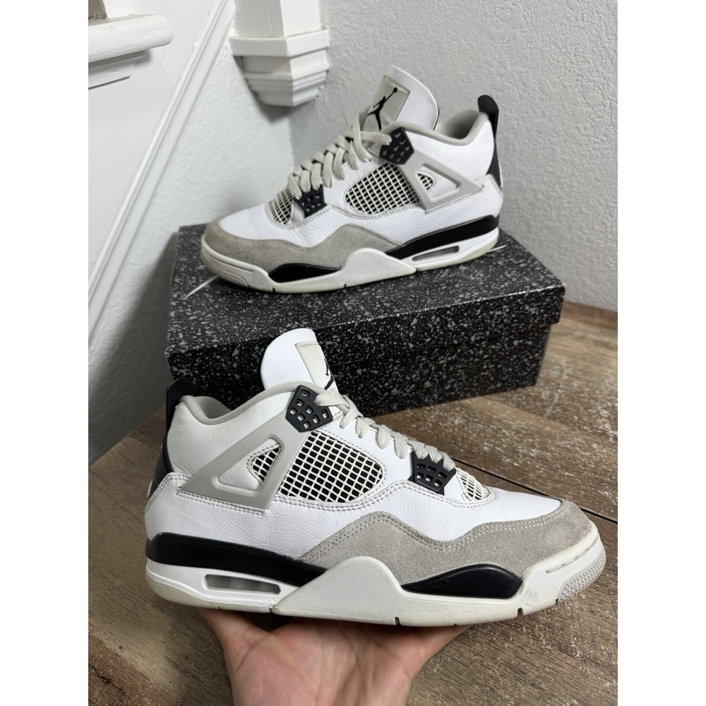 Nike Air Jordan 4 Retro Military Black Men's 10.5 DH6927-111 OG Box Shoes